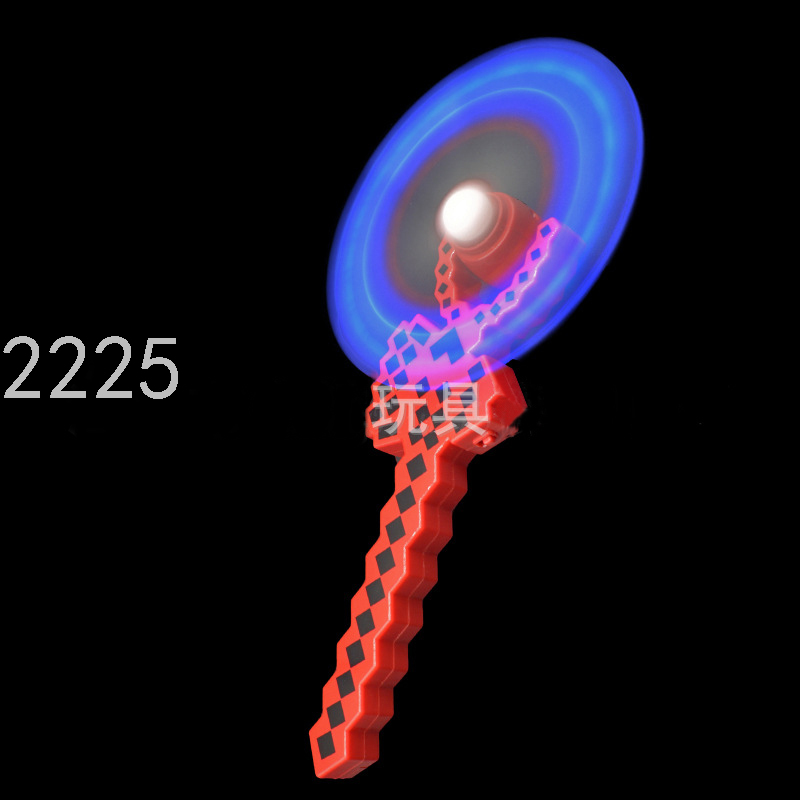 Cross-Border Hot Selling Supply 5 Lights Electric Rotating Windmill Glow Stick Children's Luminous Toys