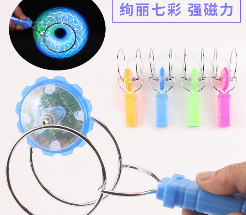 Stall Square Hot Sale at Scenic Spot Yiwu Luminous Toys Douyin Online Influencer Live Broadcast Light-Emitting Gyro Party Toys Wholesale