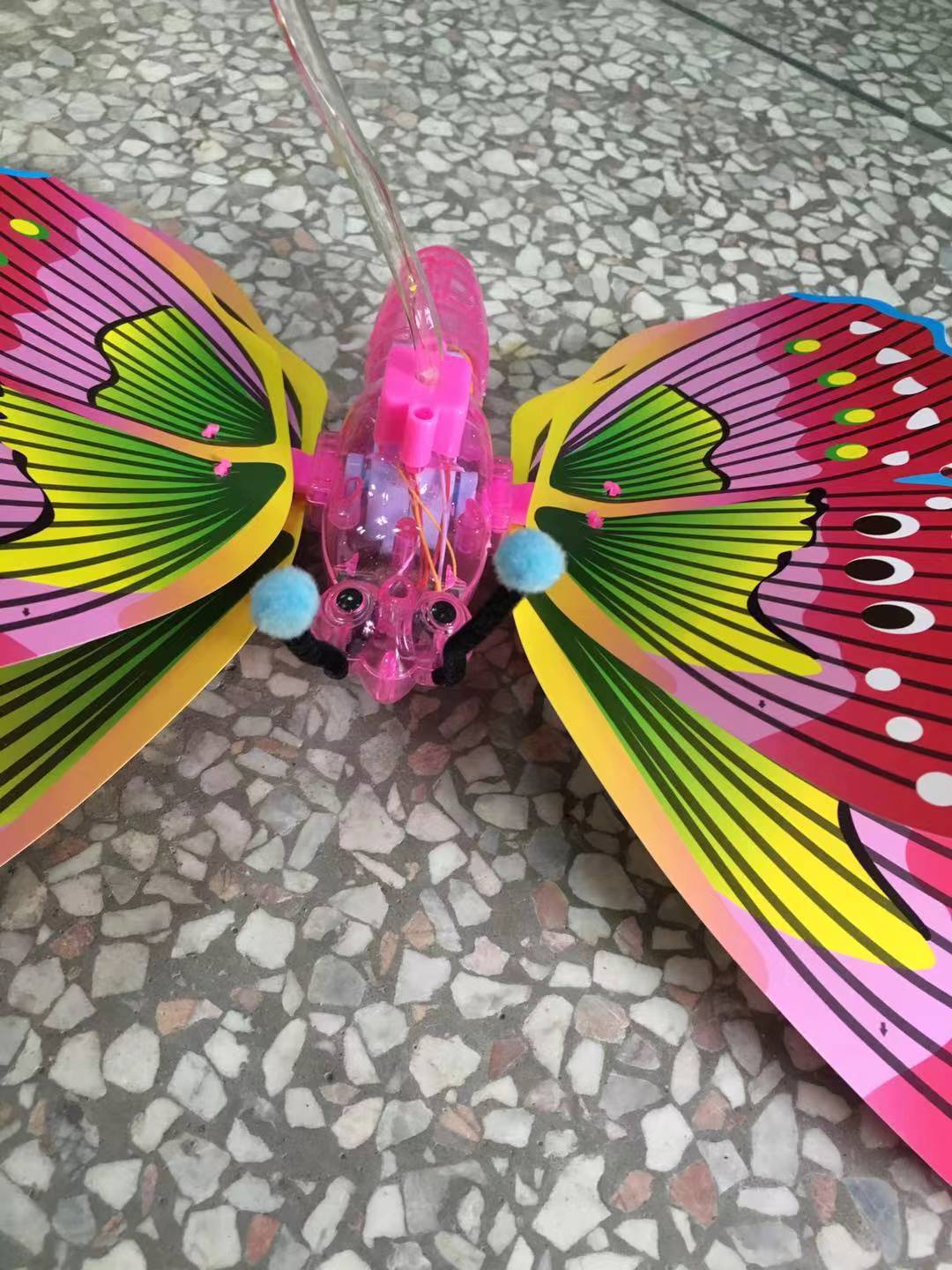 New Portable Butterfly Luminous Electric Music Portable Lantern Electric Butterfly Stall Popular Luminous Toys Wholesale