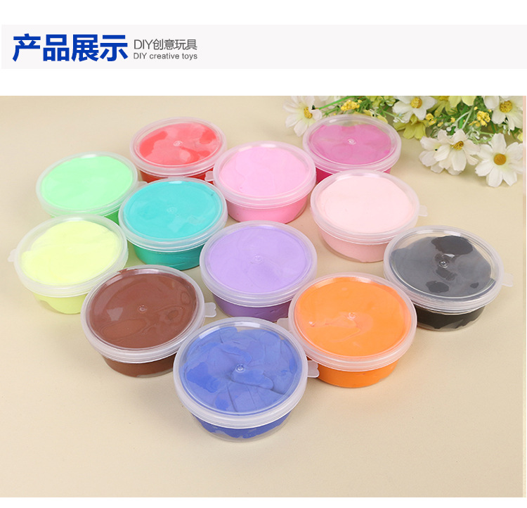 Manufacturers wholesale plasticine ultralight clay 12 color clay diy children's educational resin toys