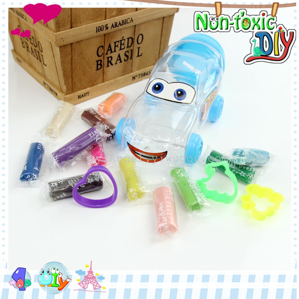 Sports car piggy bank DIY creative environmental protection non-toxic 3D color clay plasticine