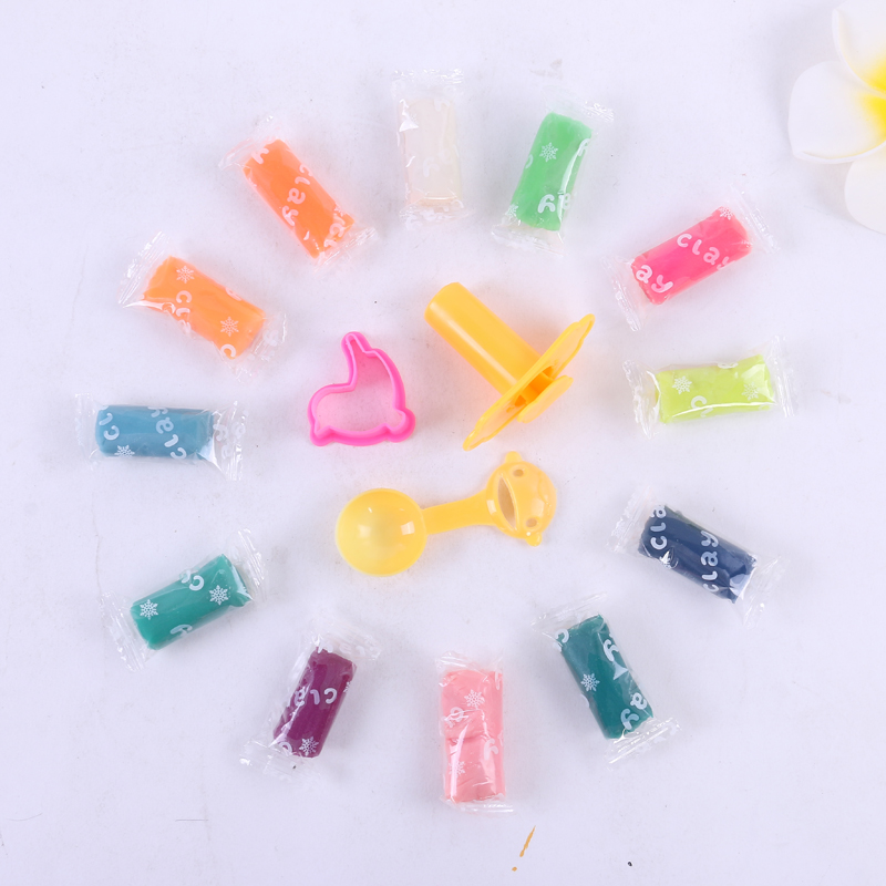 Children&#039;s Boys and Girls Toys 12 Color Sand Set Plasticine Ultra Light Clay Safe Non-Toxic Environmental Protection