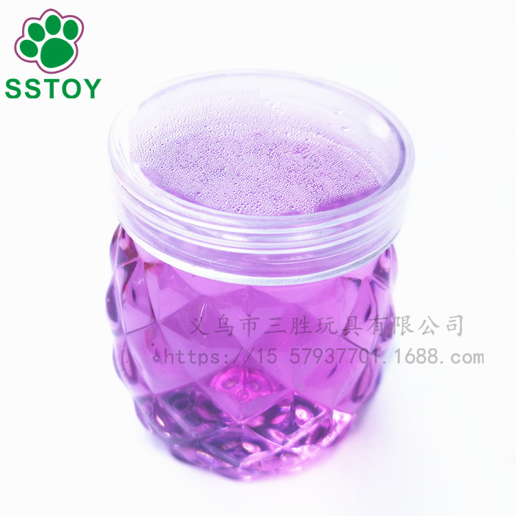 Children&#039;s non-toxic crystal color mud fruit crystal clay plasticine creative hand diy6 color large pineapple can