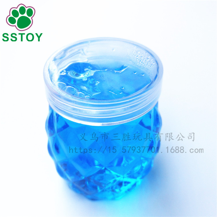 Children's non-toxic crystal color mud fruit crystal clay plasticine creative hand diy6 color large pineapple can