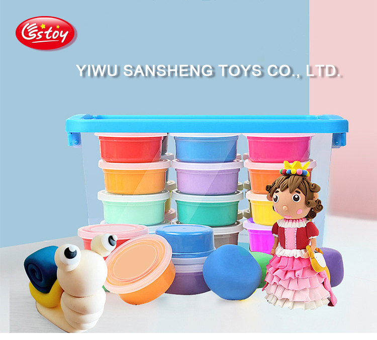 Crystal mud toy slime diy two-color plasticine non-toxic and