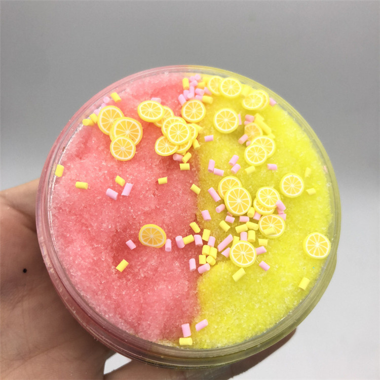 Crystal mud toy slime diy two-color plasticine non-toxic and