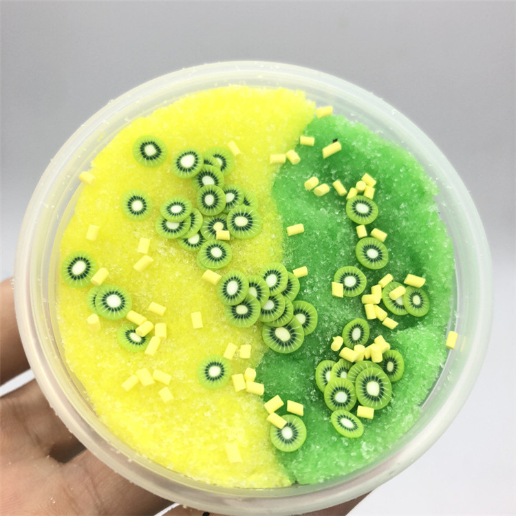 Crystal mud toy slime diy two-color plasticine non-toxic and