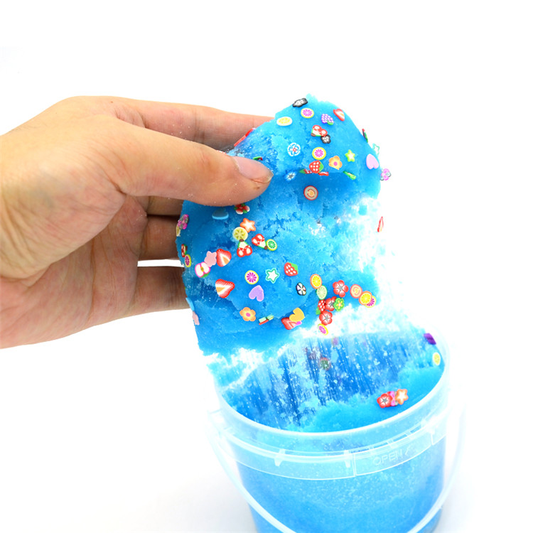 Crystal mud toy slime diy two-color plasticine non-toxic and