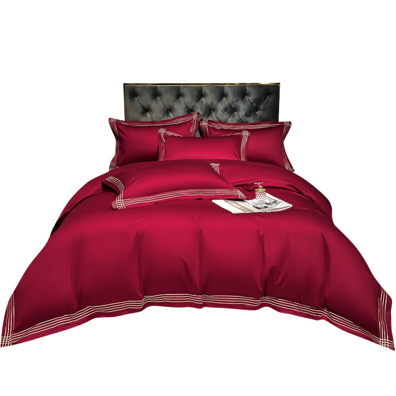 Wedding bedding 100S All Cotton Pure Cotton New Wedding Celebration Quilt Happy Quilt High-End Wedding Room