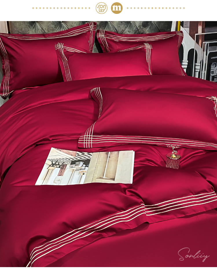 Wedding bedding 100S All Cotton Pure Cotton New Wedding Celebration Quilt Happy Quilt High-End Wedding Room Wedding bedding 100S All Cotton Pure Cotton New Wedding Celebration Quilt Happy Quilt High-End Wedding Room
