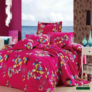Snow pigeon wedding bedding textile Shu Xiang pattern cotton four set color range trade selling cheap marketing quality assurance--colorful roses