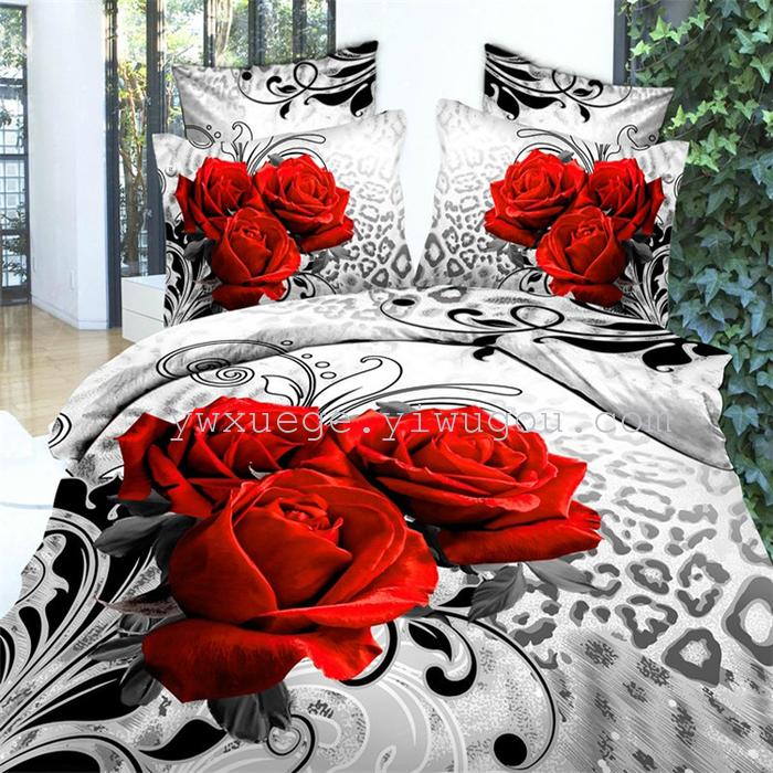 Snow pigeon home textiles autumn/winter set of four new super soft warm Kiss Liv velvet wedding bedding 3D stereo factory outlets-flower fairy Snow pigeon home textiles autumn/winter set of four new super soft warm Kiss Liv velvet wedding bedding 3D stereo factory outlets-flower fairy