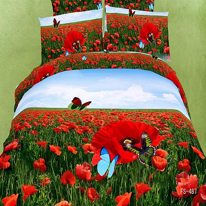 3D painting floral cotton four set elegant wedding bedding factory outlets selling roses bedding