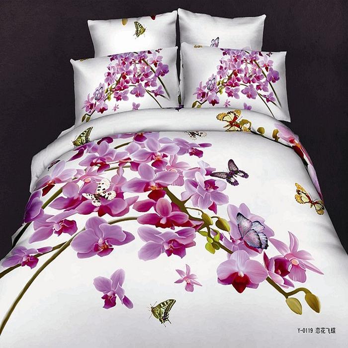 3D painting floral cotton four set elegant wedding bedding factory outlets selling roses bedding
