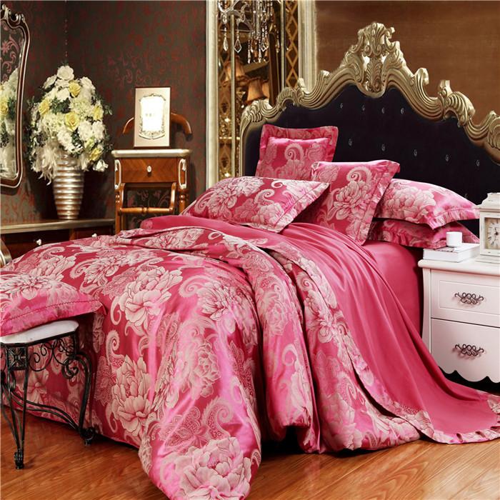 Yiwu snow pigeon spinning Tencel satin Jacquard wedding bedding package 4PCS bedding set 2015 Yiwu snow pigeon spinning Tencel satin Jacquard wedding bedding package 4PCS bedding set 2015