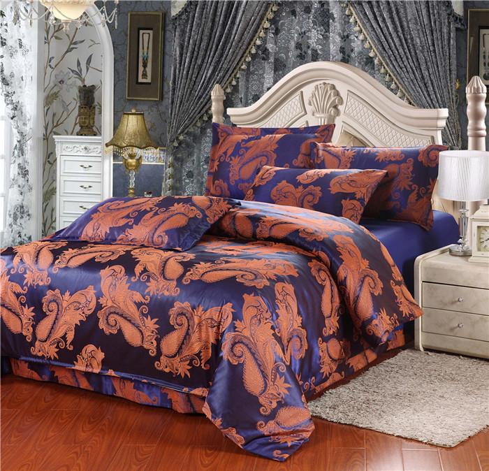 Yiwu snow pigeon spinning Tencel satin Jacquard wedding bedding package 4PCS bedding set 2015 Yiwu snow pigeon spinning Tencel satin Jacquard wedding bedding package 4PCS bedding set 2015