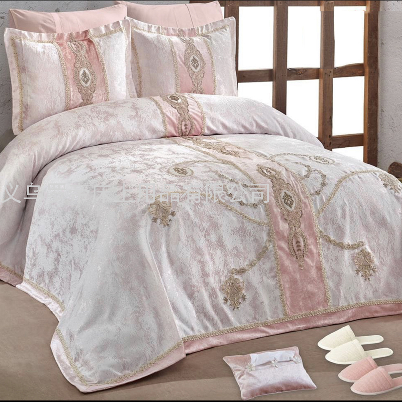European-Style Four-Piece Set European-Style Home Textile Four-Six-Piece Set Model Room Wedding Bedding Bedspread Cotton Green European-Style Four-Piece Set European-Style Home Textile Four-Six-Piece Set Model Room Wedding Bedding Bedspread Cotton Green
