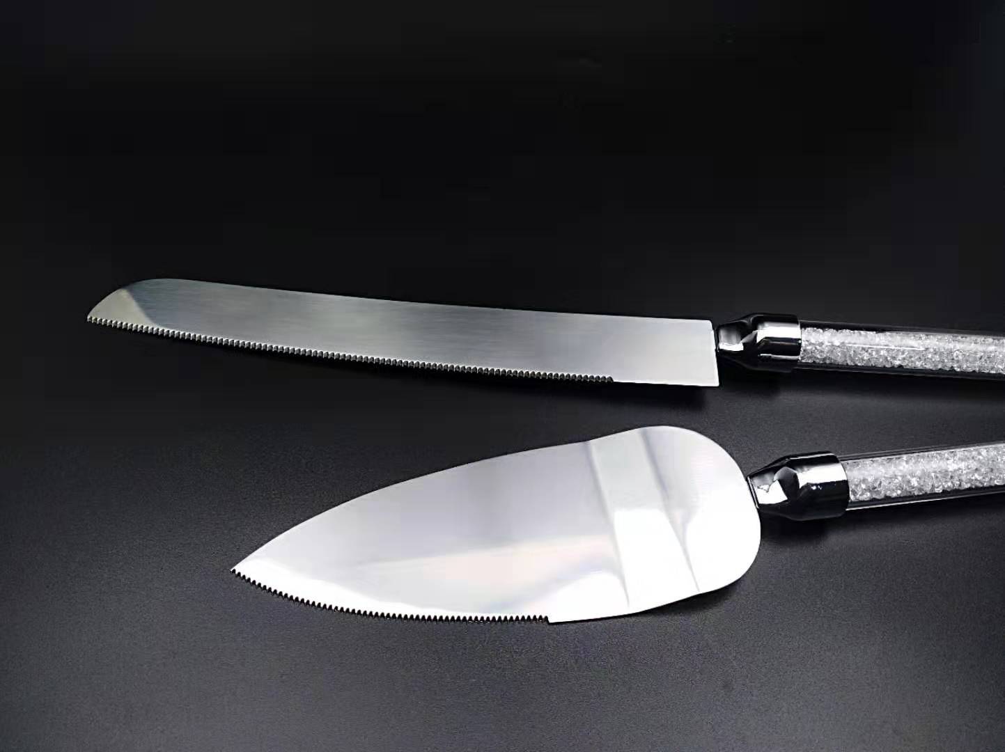 Wedding gifts Crystal diamond cake knife scraper baking tools wedding scene props wedding souvenirs