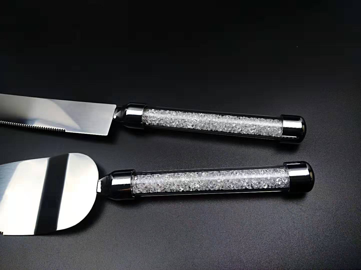 Wedding gifts Crystal diamond cake knife scraper baking tools wedding scene props wedding souvenirs