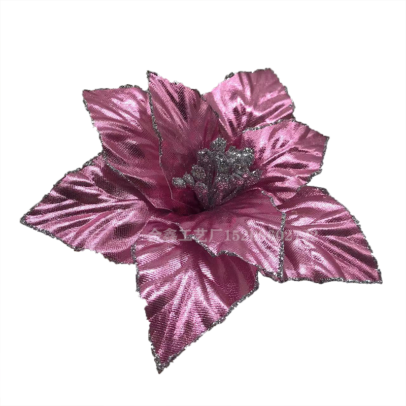 Glitter Poinsettia Flower Christmas Decor Wreath Tree Decorations Xmas Gift Party Wedding Flower Scrapbook Garlands Ratt Glitter Poinsettia Flower Christmas Decor Wreath Tree Decorations Xmas Gift Party Wedding Flower Scrapbook Garlands Ratt