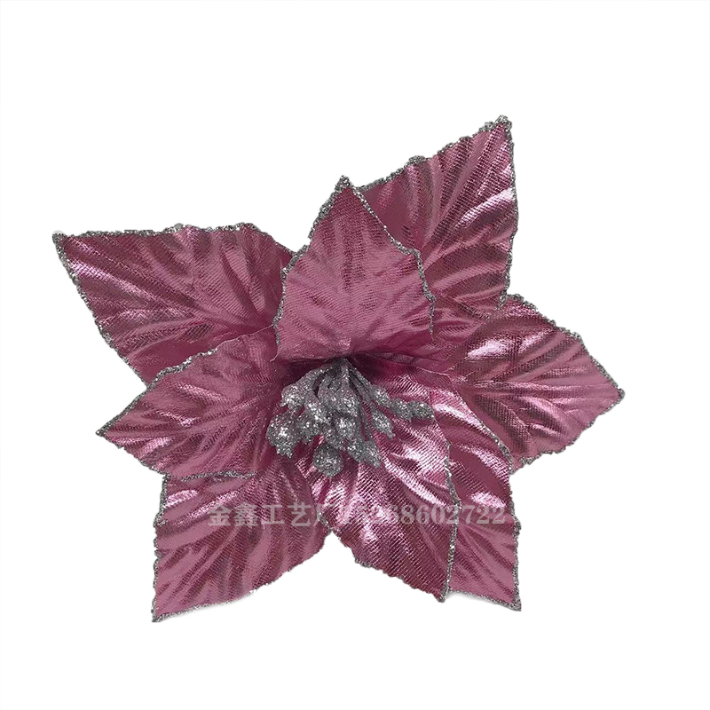 Glitter Poinsettia Flower Christmas Decor Wreath Tree Decorations Xmas Gift Party Wedding Flower Scrapbook Garlands Ratt Glitter Poinsettia Flower Christmas Decor Wreath Tree Decorations Xmas Gift Party Wedding Flower Scrapbook Garlands Ratt