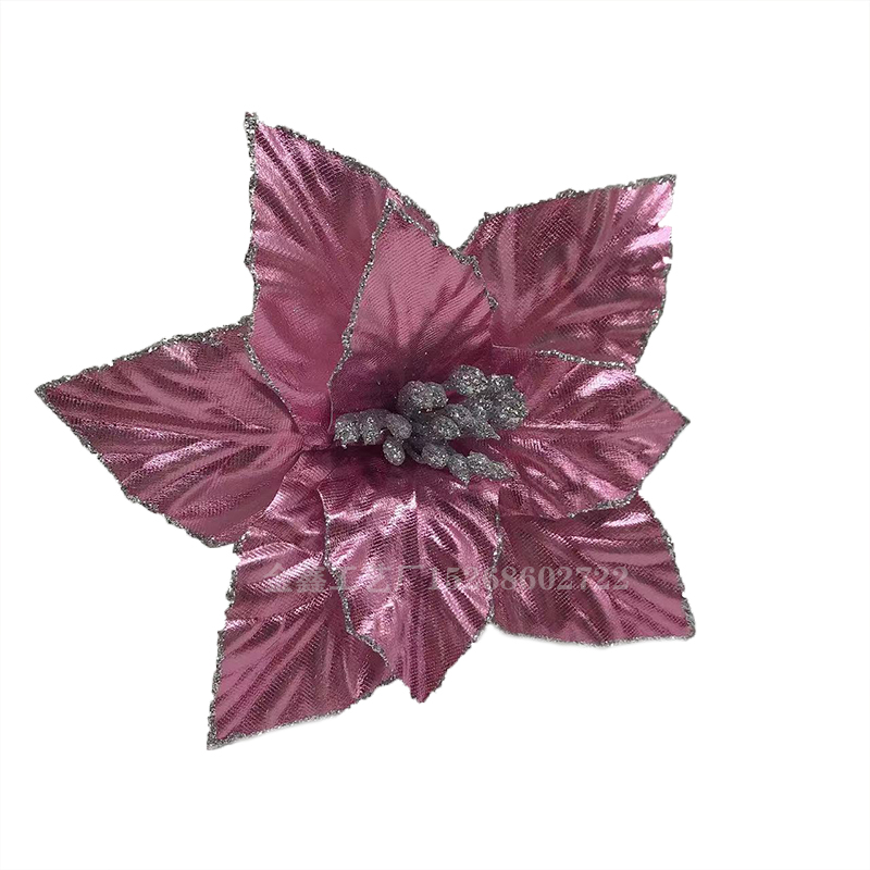 Glitter Poinsettia Flower Christmas Decor Wreath Tree Decorations Xmas Gift Party Wedding Flower Scrapbook Garlands Ratt Glitter Poinsettia Flower Christmas Decor Wreath Tree Decorations Xmas Gift Party Wedding Flower Scrapbook Garlands Ratt
