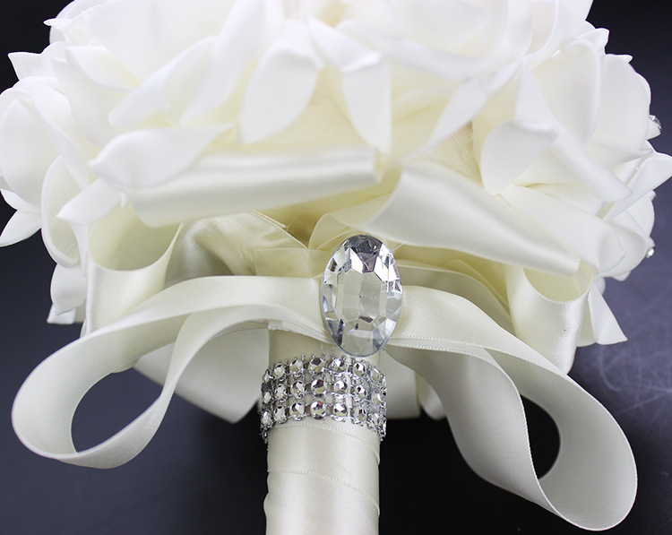 Xf09 Bridal Bouquet Wholesale Wedding Foam Simulation Bouquet Wedding Flower Factory in Stock Cross-Border Supply