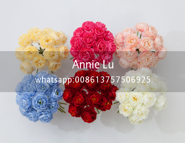 Anne Wedding Props Wedding Supplies Wedding Flower Bouquet Artificial Flower Single Ranunculus Asiaticus