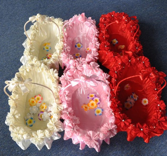 Factory direct sale exclusive new exquisite wedding flowers wedding candy baskets wholesale wedding flower basket Factory direct sale exclusive new exquisite wedding flowers wedding candy baskets wholesale wedding flower basket