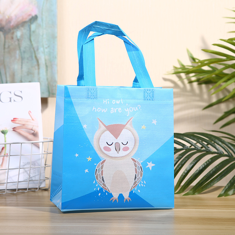 New Wedding Gift Non-Woven Hand Shopping Bag Color Film Packaging Gift Bag Take-out Packing Bag