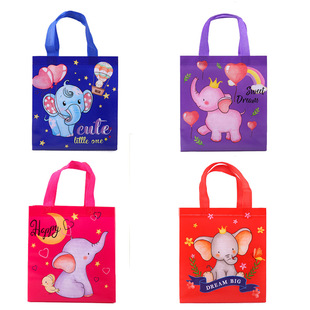 New Wedding Gift Non-Woven Hand Shopping Bag Color Film Packaging Gift Bag Take-out Packing Bag