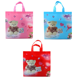 New Wedding Gift Non-Woven Hand Shopping Bag Color Film Packaging Gift Bag Take-out Packing Bag
