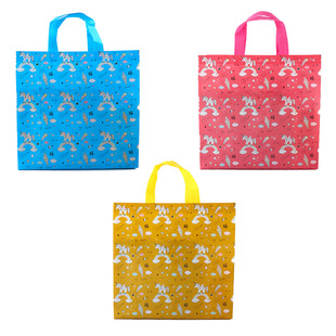 New Wedding Gift Non-Woven Hand Shopping Bag Color Film Packaging Gift Bag Take-out Packing Bag
