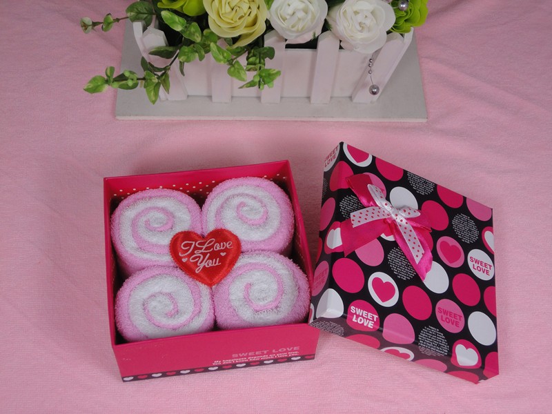 Concentric towels towel towel roll towel wedding gift ideas ornaments Valentine&#039;s day gift