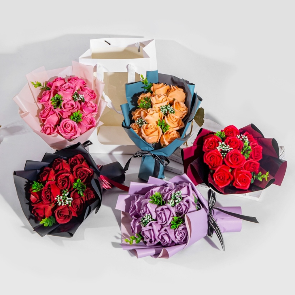 520 Valentines' Day Christmas Decoration Craft Wedding Gift Box Gift Soap Rose Soap Artificial Flower 520 Valentines' Day Christmas Decoration Craft Wedding Gift Box Gift Soap Rose Soap Artificial Flower