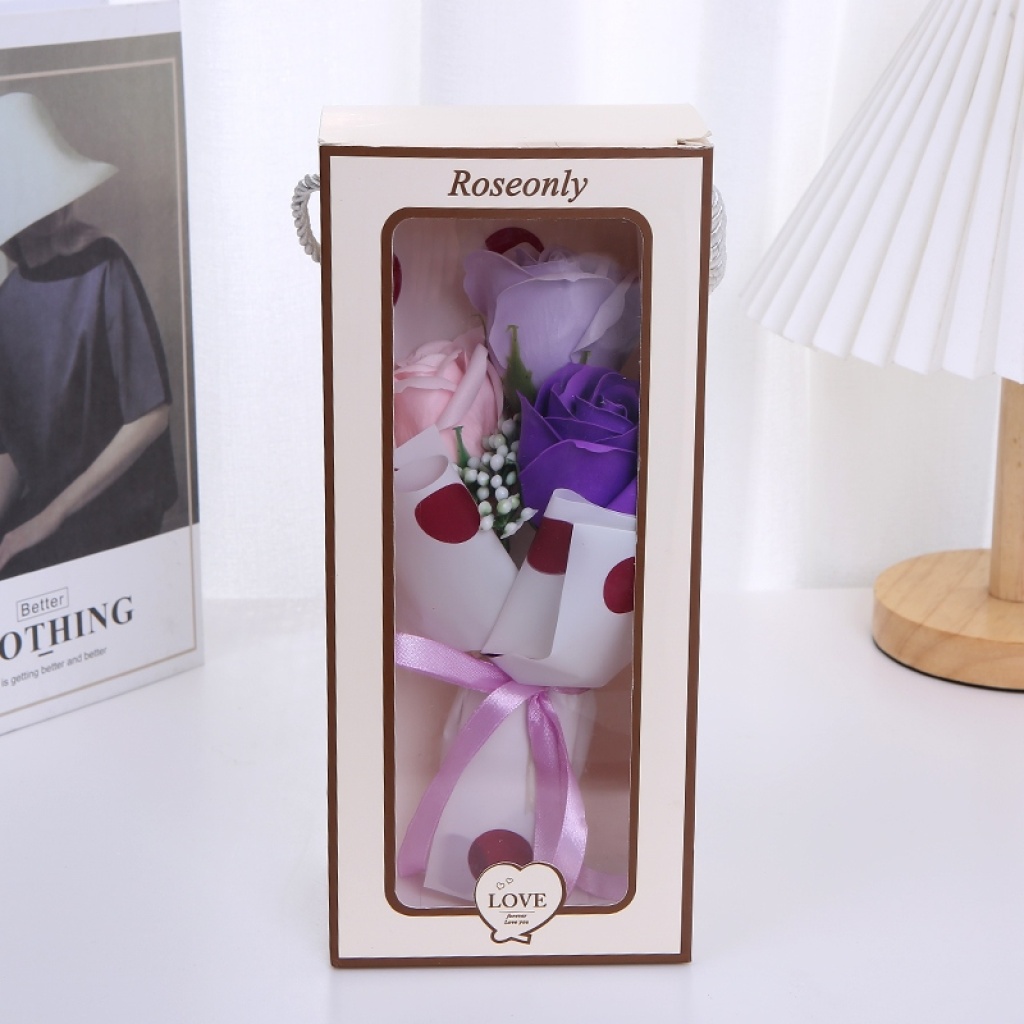 Christmas Valentine's Day Mother's Day Women's Day Simulation Bar Soap Rose Wedding Gift Box Christmas Valentine's Day Mother's Day Women's Day Simulation Bar Soap Rose Wedding Gift Box