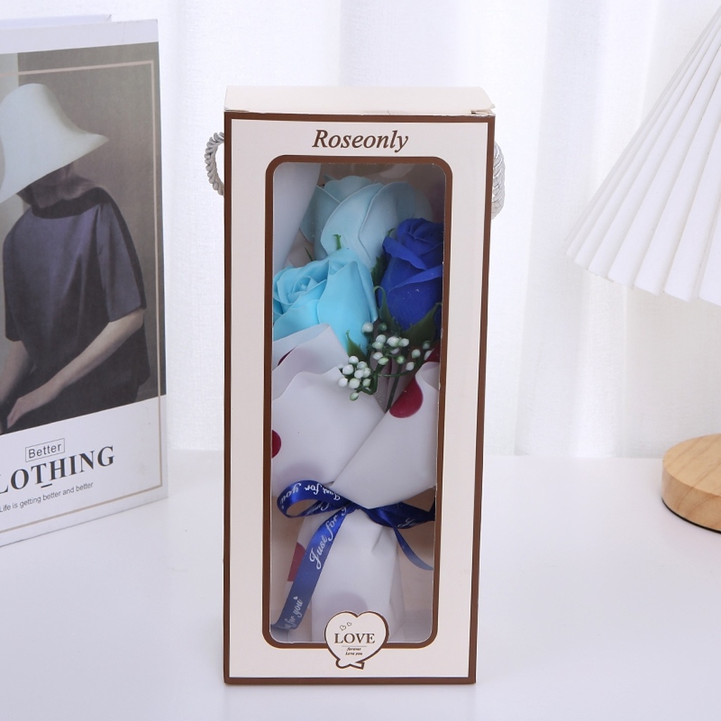 Christmas Valentine's Day Mother's Day Women's Day Simulation Bar Soap Rose Wedding Gift Box Christmas Valentine's Day Mother's Day Women's Day Simulation Bar Soap Rose Wedding Gift Box