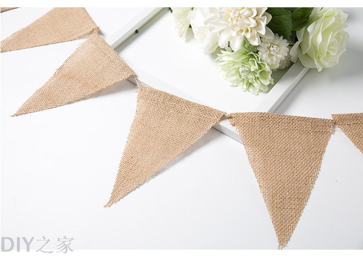 Plate burlap pennant 13 DIY crafts Christmas decorations wedding party flag Plate burlap pennant 13 DIY crafts Christmas decorations wedding party flag