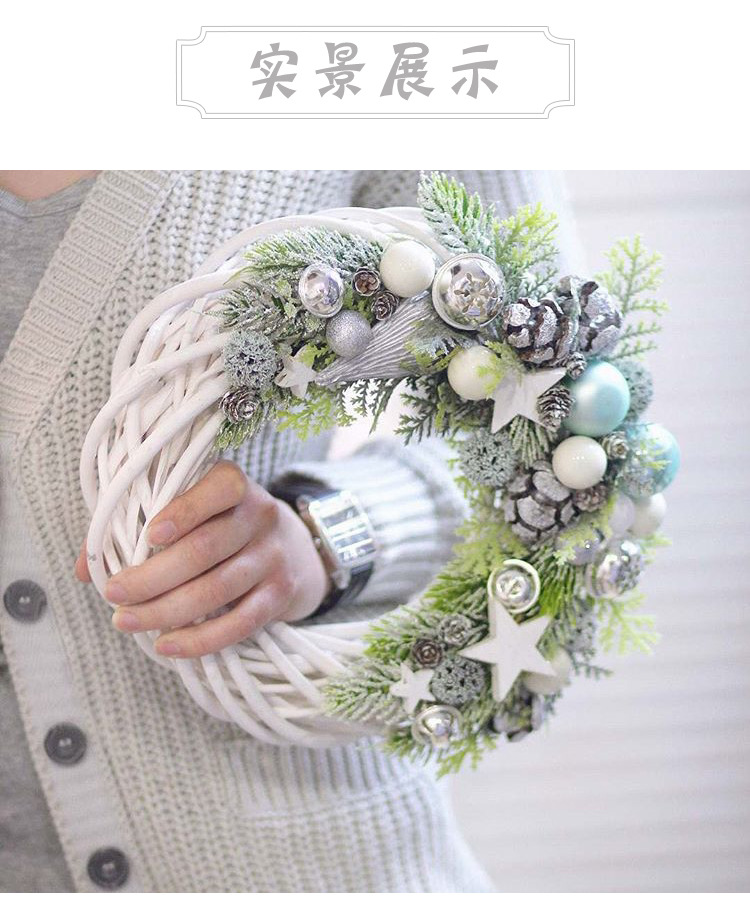 Christmas rattan ring wicker Arts and crafts flower Wedding Window door hanging Immortal Rattan ring souvenir Christmas rattan ring wicker Arts and crafts flower Wedding Window door hanging Immortal Rattan ring souvenir