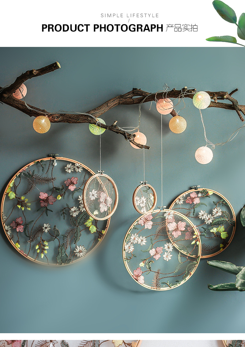 Handmade Embroidery Frame Embroidered Garden Ornaments Wedding Decoration Showing Stand Decoration Bedroom Pendant Cr013 Handmade Embroidery Frame Embroidered Garden Ornaments Wedding Decoration Showing Stand Decoration Bedroom Pendant Cr013