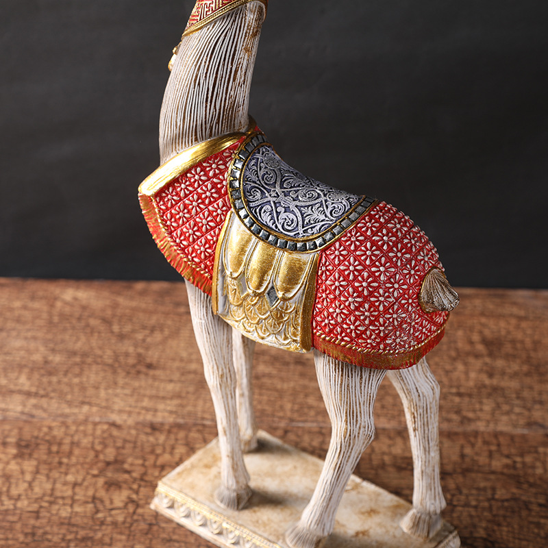 Resin Crafts Home Ornament European Style Ornaments Creative Gifts Couple Wedding Gift Wine Cabinet Decoration Living Room Deer