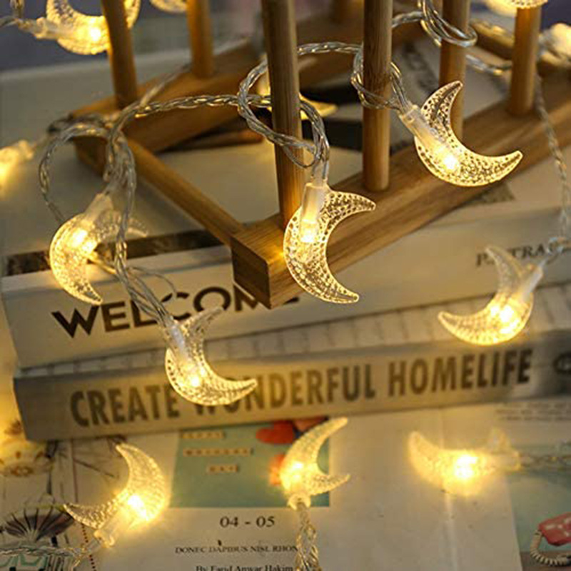 Muslim Eid Festival Decorative String Lights Star Moon Ramadan Magic Light LED String Lights for Ramadan Festival Eid Al-Fitr Muslim Eid Festival Decorative String Lights Star Moon Ramadan Magic Light LED String Lights for Ramadan Festival Eid Al-Fitr