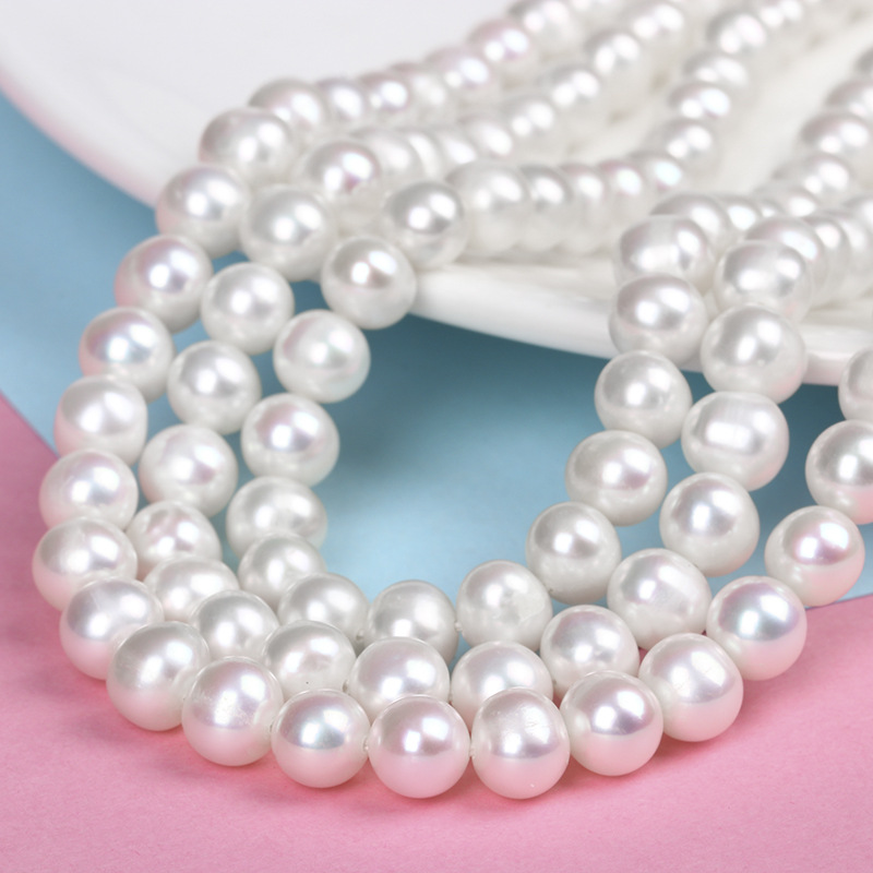 Natural Freshwater Pearl Necklace Women&#039;s Fashion ThreeLayer Pearl Necklace MidAutumn Festival Gift for Mother