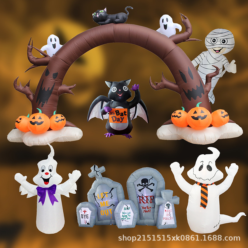 Halloween Horror Ghost Festival with illuminated Inflatable Pumpkin Bat Spider Inflatable Inflatable Christmas Air Mold Halloween Horror Ghost Festival with illuminated Inflatable Pumpkin Bat Spider Inflatable Inflatable Christmas Air Mold