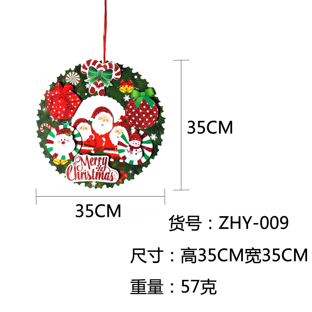 Factory direct Santa Claus flower old man walking stick decorations stereo sprinkling paper garland garland pendant Factory direct Santa Claus flower old man walking stick decorations stereo sprinkling paper garland garland pendant