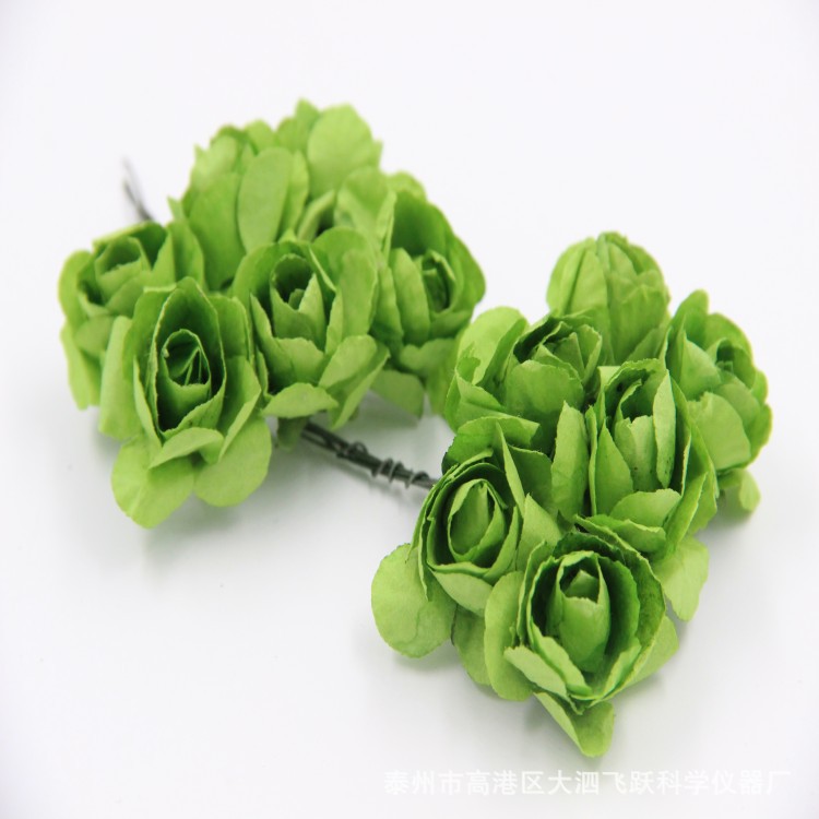 2. 5cm Azalea Peony Rose Handmade Simulation Paper Flower DIY Wedding Candies Box Garland Accessories Paper Flower Bouquet