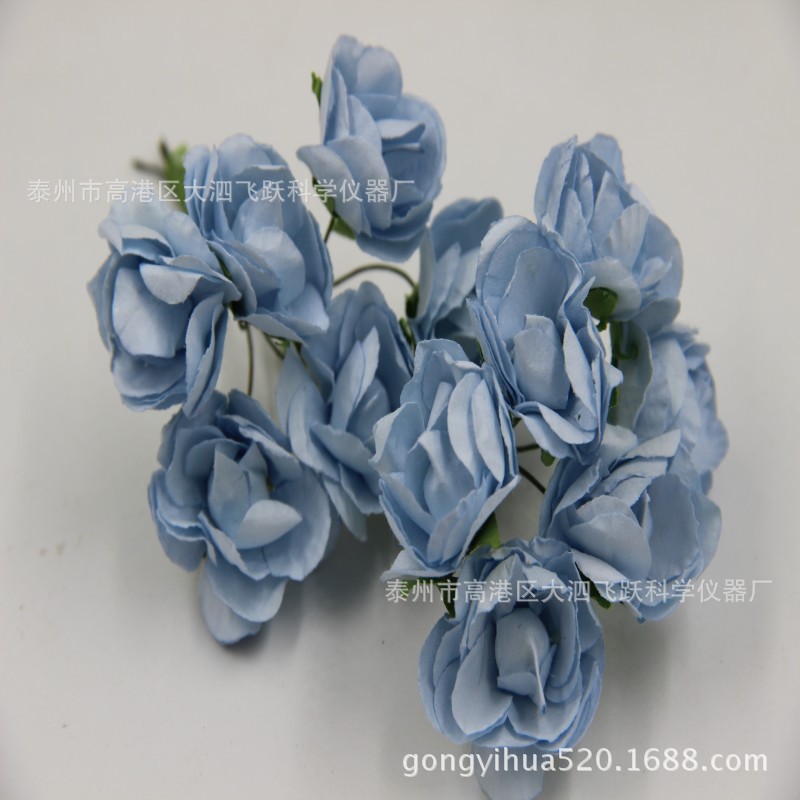 2. 5cm Azalea Peony Rose Handmade Simulation Paper Flower DIY Wedding Candies Box Garland Accessories Paper Flower Bouquet