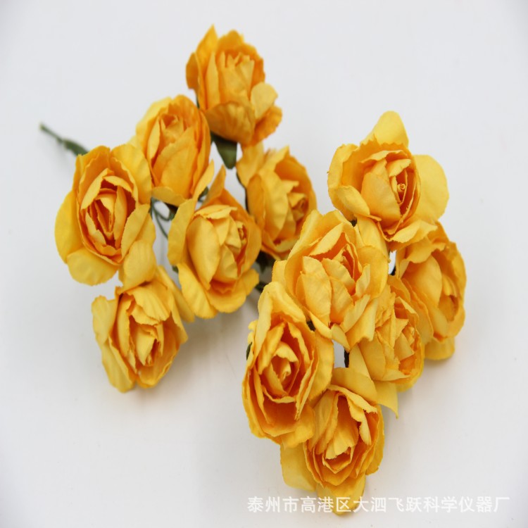 2. 5cm Azalea Peony Rose Handmade Simulation Paper Flower DIY Wedding Candies Box Garland Accessories Paper Flower Bouquet