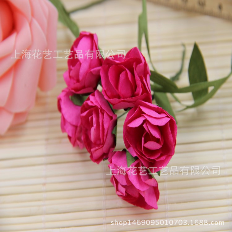 Garland Material Azalea Rose DIY Wedding Wedding Candies Box Embellished Gift Box Packaging Decoration Accessories Paper Flower