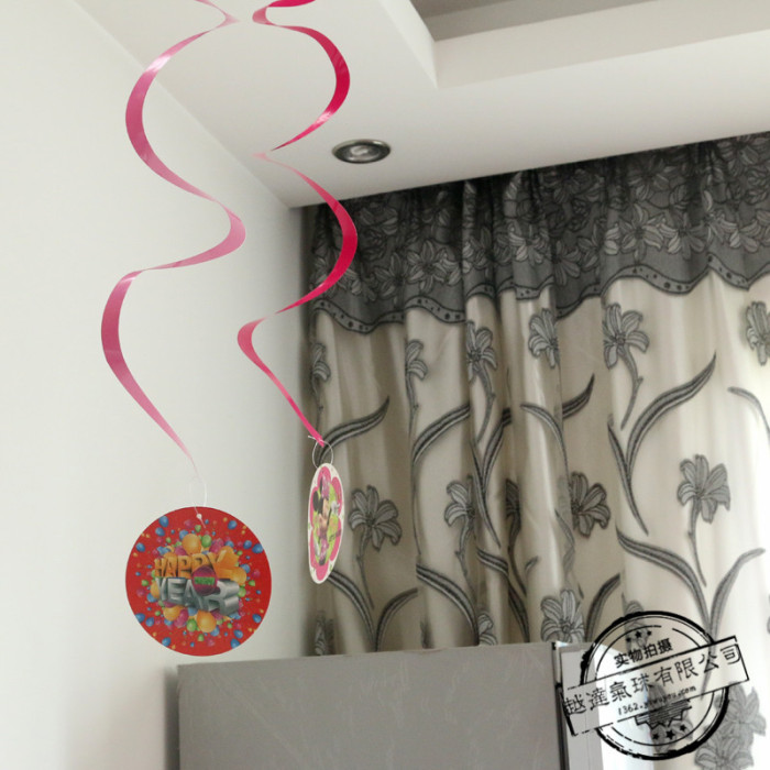 Birthday Party Holiday Decoration Wedding Supplies Creative Garland Colored Ribbon Paper Spiral Hanging Strip Birthday Party Holiday Decoration Wedding Supplies Creative Garland Colored Ribbon Paper Spiral Hanging Strip